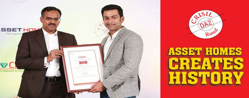 A New Award,CRISIL DA2 rating for Asset Homes Builders