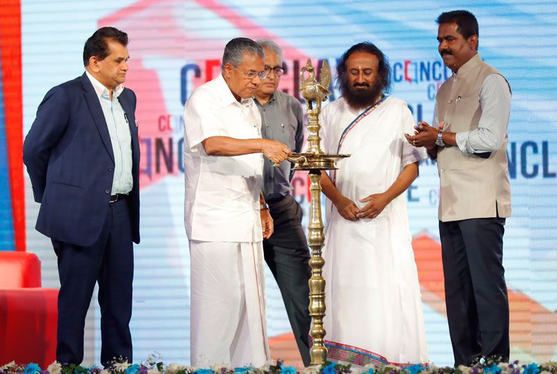 Sri Pinarayi Vijayan, Hon’ble Chief Minister of Kerala inaugurates the Manorama News Conclave 2017 held at Hotel Le-Meridian on 3rd June 2017.