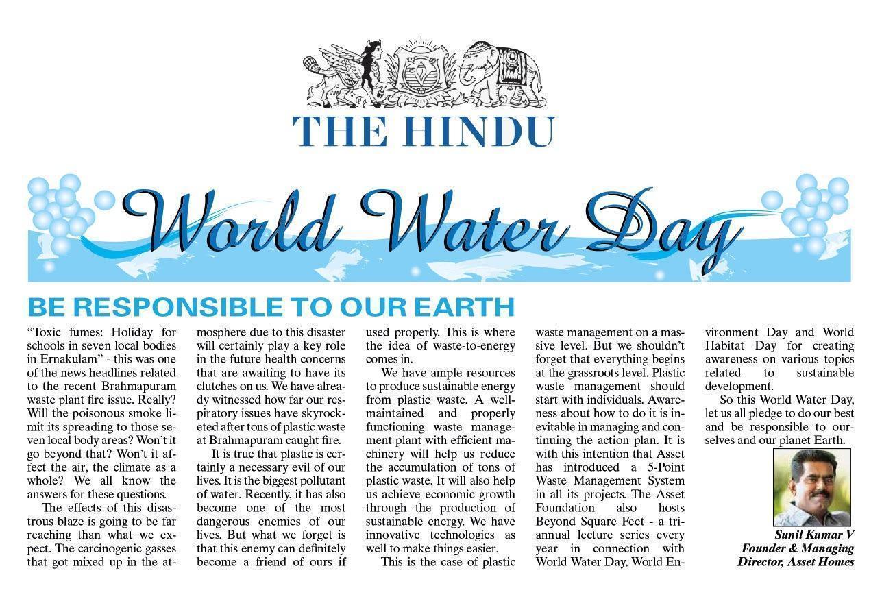 Asset Homes is hosting ‘Beyond Square Feet’, the tri-annual lecture series on sustainable development in relation to World Water Day