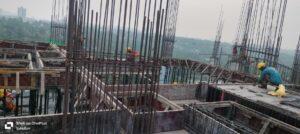 10th floor beam shuttering work