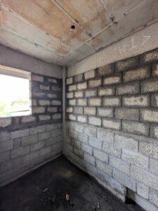 2nd floor masonryworkis on progress