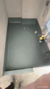 sample flat waterproofing work
