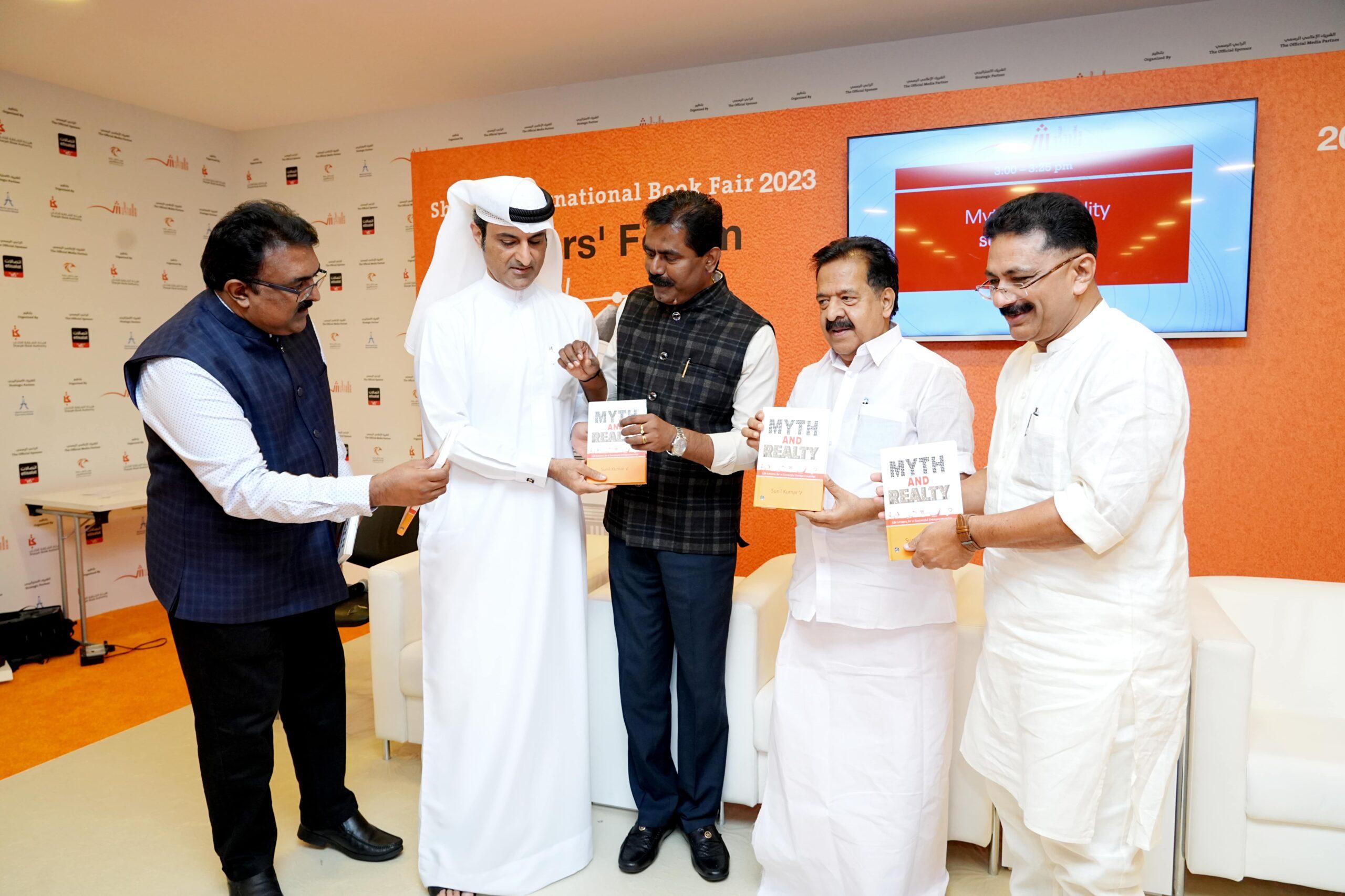 An exclusive launch of the fifth book by Sunil Kumar V. ” Myth and Realty”