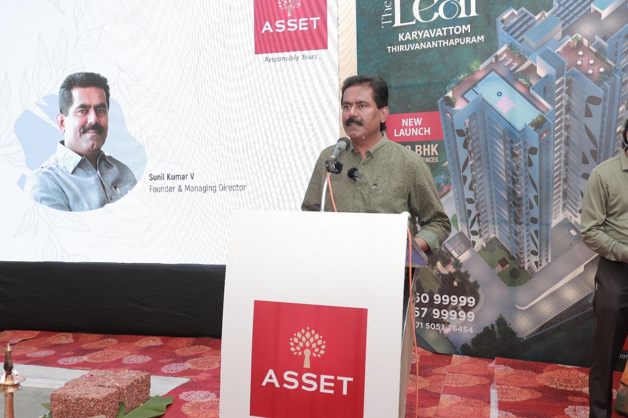 Foundation Stone Laying Ceremony for Asset The Leaf: Asset Homes