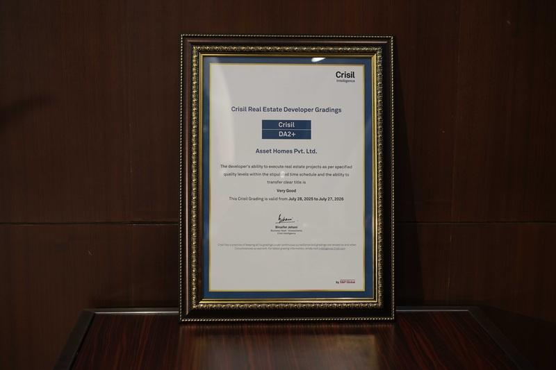 Asset Homes Retains CRISIL DA2+ Rating for the 5th Consecutive Year
